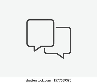 Talk bubble speech icon. Blank empty bubbles vector design elements. Chat on line symbol template. Dialogue balloon sticker silhouette.