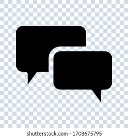 Talk bubble speech icon. Blank empty bubbles vector design elements. Chat on line symbol template. vector illustration. editable icon