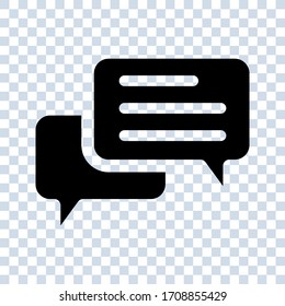 Talk bubble speech icon. Blank empty bubbles vector design elements. Chat on line symbol template. vector illustration. editable icon