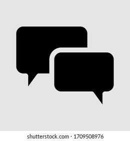 Talk bubble speech icon. Blank empty bubbles vector design elements. Chat on line symbol template. vector illustration. editable icon