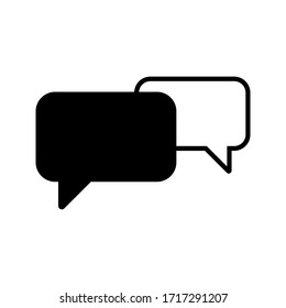 Talk bubble speech icon. Blank empty bubbles vector design elements. Chat on line symbol template. vector illustration. 