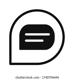 Talk bubble speech icon. Blank empty bubbles vector design elements. Chat on line symbol template. vector illustration. editable icon