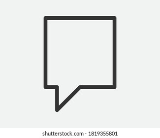 Icono de discurso de burbuja. Elementos de diseño vectorial de burbujas vacías en blanco. Plantilla de símbolo de conversación en línea. Silueta de emoticones de globo de diálogo. 