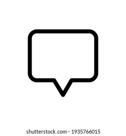 Talk bubble speech icon. Blank empty bubbles vector design elements. Chat on line symbol template. Dialogue balloon sticker silhouette. Chat icon, Communication Line Icon, Communication Line Icon