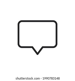 Talk bubble speech icon. Blank empty bubbles vector design elements. Chat on line symbol template. Dialogue balloon sticker silhouette.
