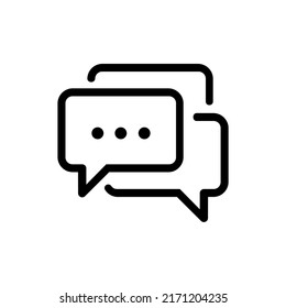 Talk bubble speech icon. Blank empty bubbles vector design elements. Chat on line symbol template