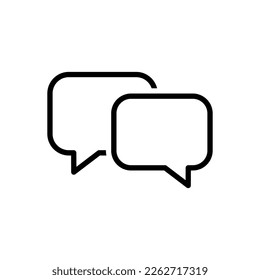 Talk bubble speech icon. Blank empty bubbles vector.