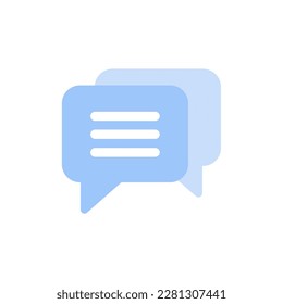 Talk bubble speech icon. Blank empty bubbles vector design elements. Chat on line symbol template. Dialogue balloon sticker silhouette