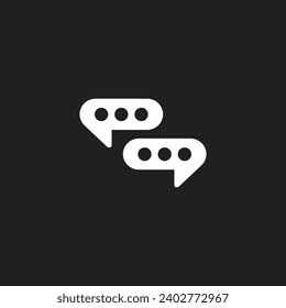 Sprich: Sprechblase-Symbol. Leere, leere Blasen, Vektordesign-Elemente. Chatten Sie eine Online-Symbolvorlage.