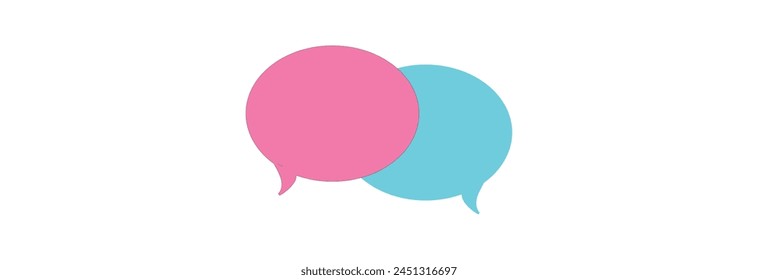 Talk bubble speech icon. Blank empty bubbles vector design elements. Chat on line symbol template eps 10.