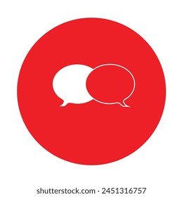 Talk bubble speech icon. Blank empty bubbles vector design elements. Chat on line symbol template eps 10.
