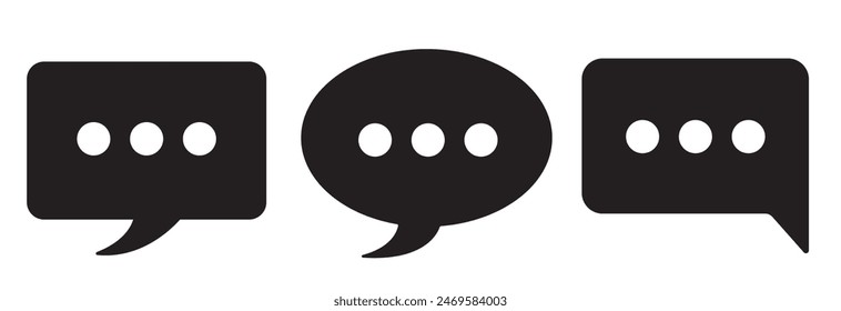 Talk bubble speech icon. Blank empty bubbles vector design elements. Speech bubble chat icon isolated. 11:11
