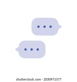 Icono de discurso de burbuja. Chat en línea, símbolo de diálogo. Globo de texto.