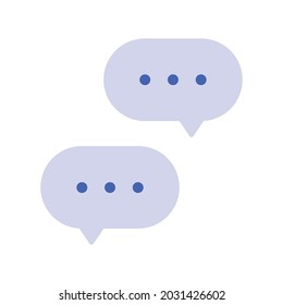 Icono de discurso de burbuja. Chat en línea, símbolo de diálogo. Globo de texto.