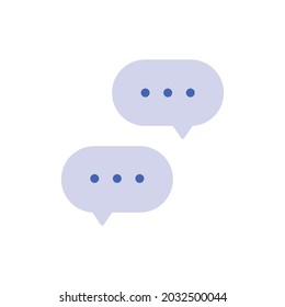 Talk bubble speech icon. Chat on line, dialog symbol. Text balloon.