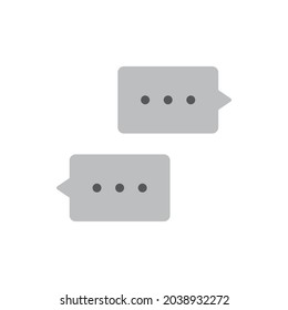 Talk bubble speech icon. Chat on line, dialog symbol. Text balloon.