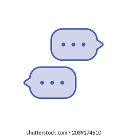 Sprich: Sprechblase-Symbol. Chat online, Dialogsymbol. Textballon.