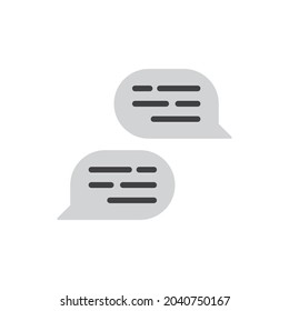 Talk bubble speech icon. Chat on line, dialog symbol. Text balloon.