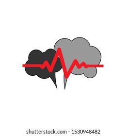 Talk bubble speech icon. Puls chat . Chat on line symbol template. Talk conection. Stock vector illustration isolated on white background.