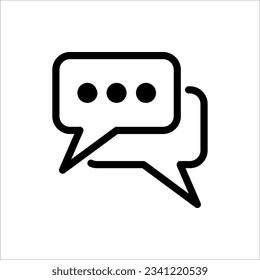 Talk bubble speech icon, speaking people icon vector. isolated on white background