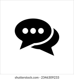 Sprechen Sie Sprechblase Symbol, sprechen Menschen Symbol Vektorgrafik. einzeln auf weißem Hintergrund