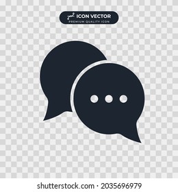 Talk Bubble Sprachsymbol Symbol-Vorlage für Grafik- und Webdesign-Kollektion Logo Vektorgrafik