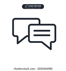 Talk Bubble Sprachsymbol Symbol-Vorlage für Grafik- und Webdesign-Kollektion Logo Vektorgrafik