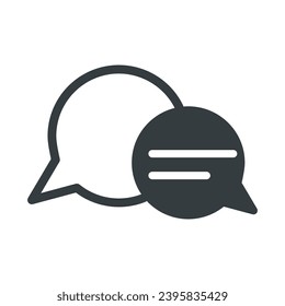 Talk bubble speech icon vector on trendy design
