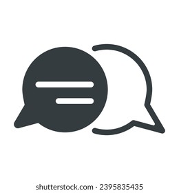 Talk bubble speech icon vector on trendy design