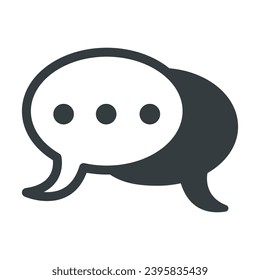 Talk bubble speech icon vector on trendy design