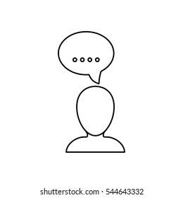 Talk Bubble speech icon vector illustration graphic design