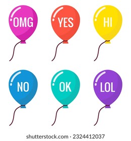 Talk bubble speech vector illustration. Bubble Iicons.