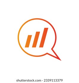 Talk business consulting logo vector image
