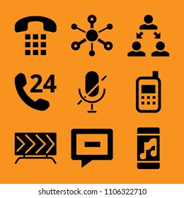 talk, ceo, touchscreen, object, people and asphalt icon vector set. Flat vector design with filled icons. Designed for web and software interfaces
