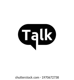 Talk Chat Bubble Logo Vector Modern Illustration Graphic Abstract Template Premium