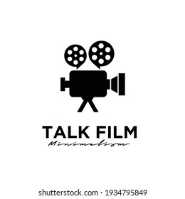 Talk Chat Camera Film Logo Icon Design