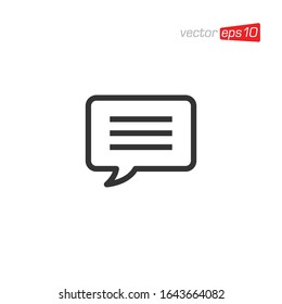 Talk and Chat Icon Design Vector