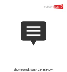 Talk and Chat Icon Design Vector