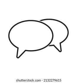 talk chat icon vector sign symbol