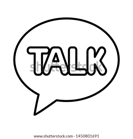 talk chat messenger icon or logo illustration for website. Perfect use for web, pattern, design, etc.
 Stock photo © 