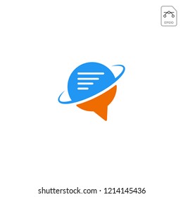 talk, chat, speak, logo template vector illustration