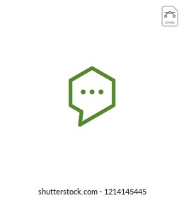 talk, chat, speak, logo template vector illustration