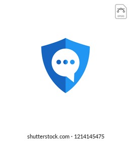 talk, chat, speak, logo template vector illustration