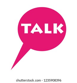 Talk chat vector logo, Vector talk, talk Vector logotype, Emblem Talk