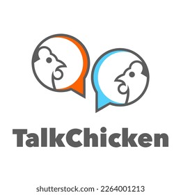 Plantilla de logotipo de pollo simole