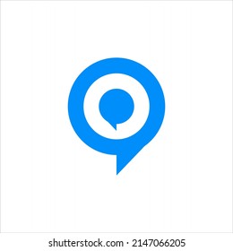 talk circle logo communication vector design