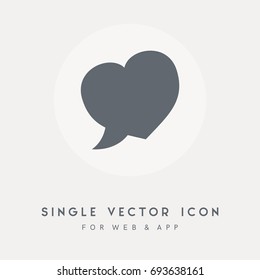 Talk, communication, chat, dialog, speech and communicate vector icon. Use for web design and app. Pictograph single graphic object.