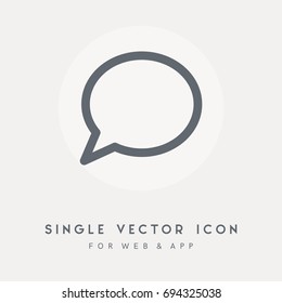 Talk, communication, Chat, message, dialog and speech vector icon. Use foe web design and app. Single vector pictograph graphic.