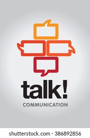 Talk - communication logo