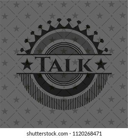 Talk dark badge